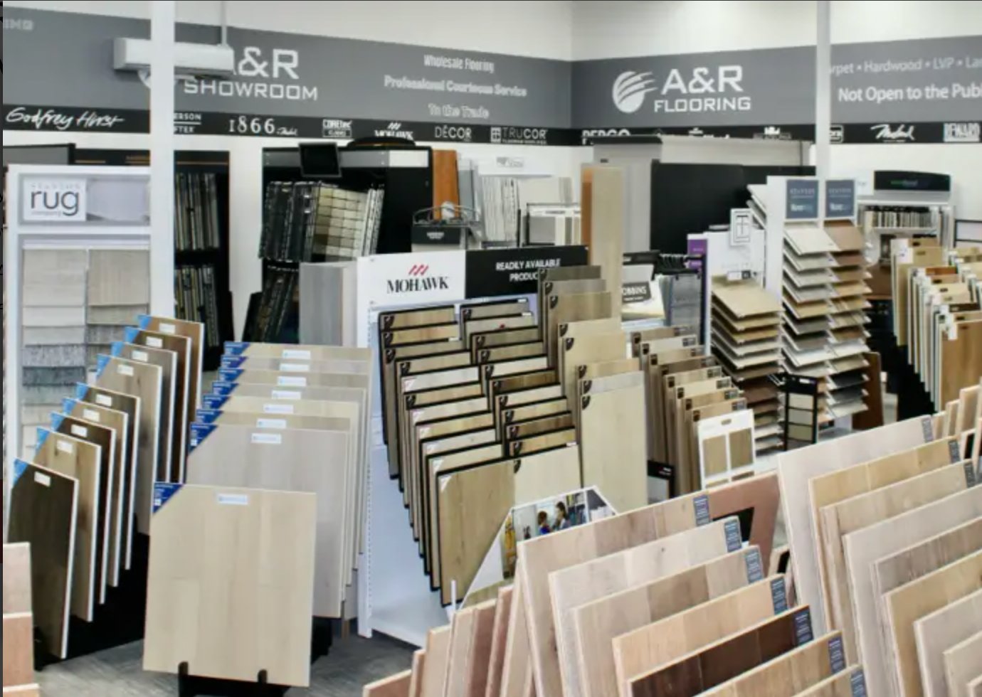 A&R Floor Supplies showroom interior